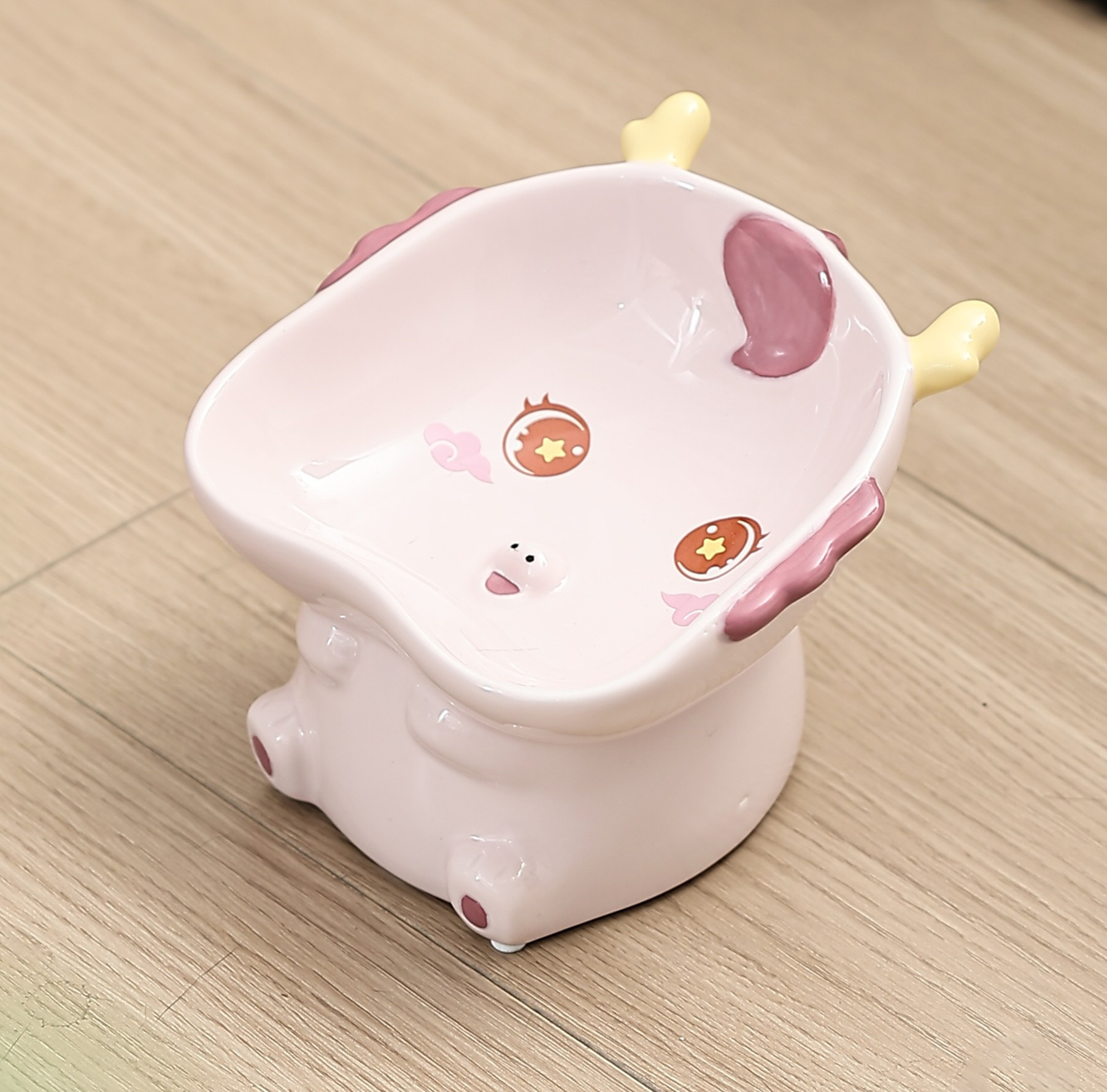 Cuenco del bebé del Dragón-rosa