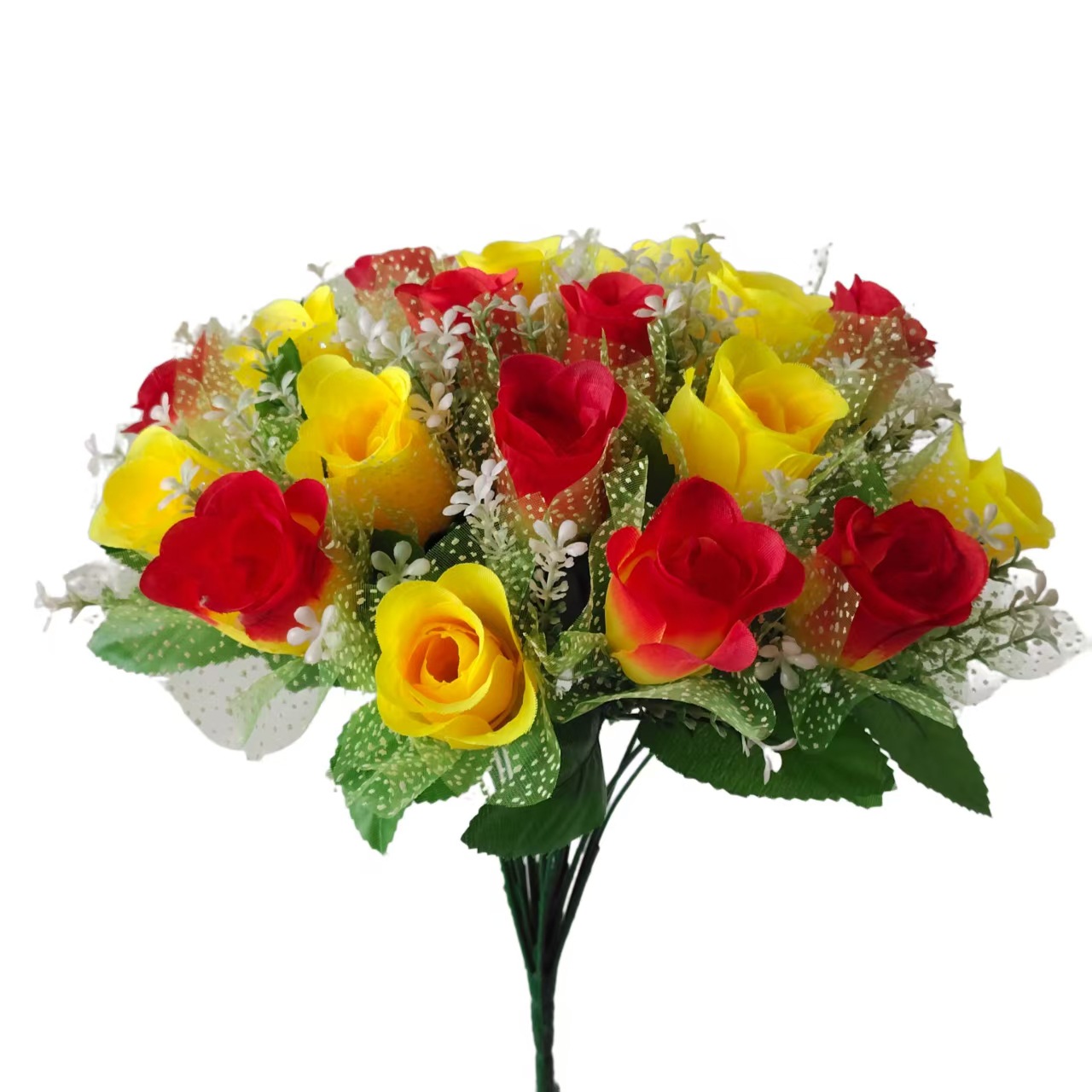 Fuente de fábrica de pantalla de fotos flores de simulación transfronteriza rosa 18 cabezas con hilo de cabeza plana decoración de bodas de hotel ramo de flores falsas