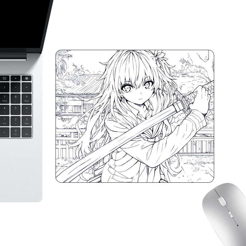 国境を越えた売れ筋アニメーションゲームマウスマット厚みのあるエッジロックeスポーツ専用コンピュータキーボードマット二次元テーブルマット|undefined