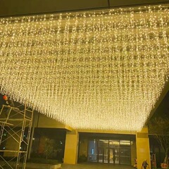 ソーラーアイスストリップライト屋外エンジニアリング照明クリスマスライトLEDベビーブレス屋根ライト滝ライト装飾ライト