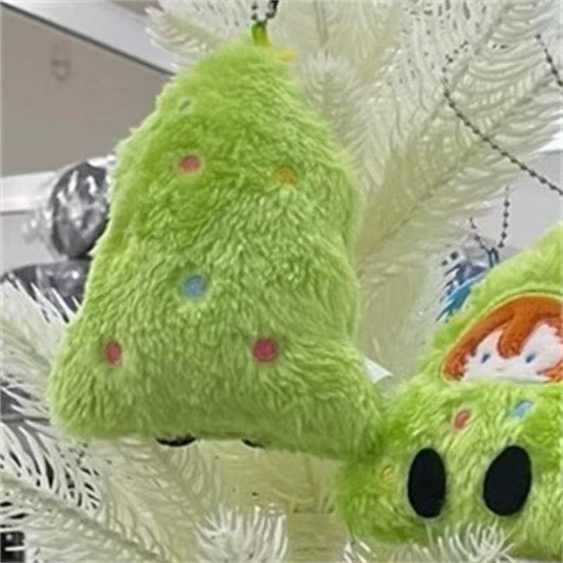 Pequeño libro rojo con el mismo árbol de Navidad de perros salvajes, muñecas de peluche, regalos de Navidad creativos