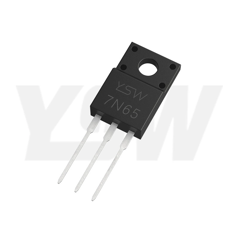 YSW бренд 7N65 TO-220F корпус 7A/650V N‑канальный силовой MOSFET полевой элемент трубка