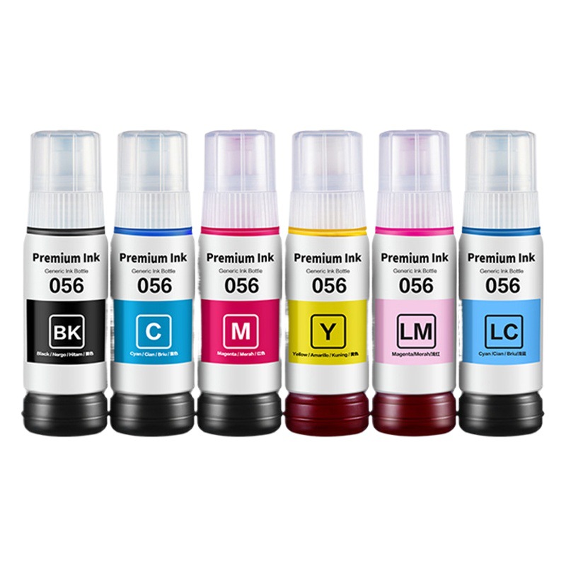 Adecuado para Epson 056 tinta Epson L8058 L18058 cartucho de tinta impresora tinta de color negro