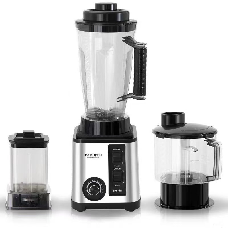 4L Blender Cross-border North America Europe Stainless Steel High-capacity Metal Blender Juicer Meat Grinder Mixer