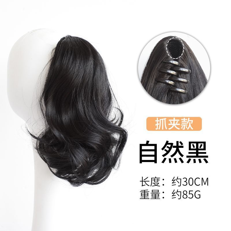 Pegando pinzas de flores de pera, caballo, pelucas de gran onda, cabello de altura baja, cabello invisible, cabello de simulación, cabello largo, cabello flojo