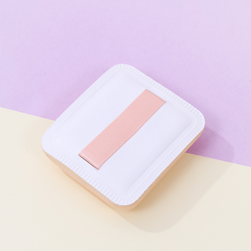 Puff de malvavisco cuadrado personalizado de fábrica, logotipo súper suave y grueso, color de impresión, maquillaje personalizado, herramienta de maquillaje de huevo