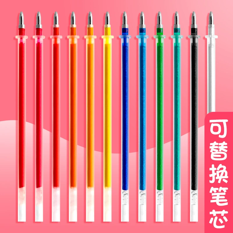 Flashing shiny metal multicoloured fluorescence crayons for elementary school students
