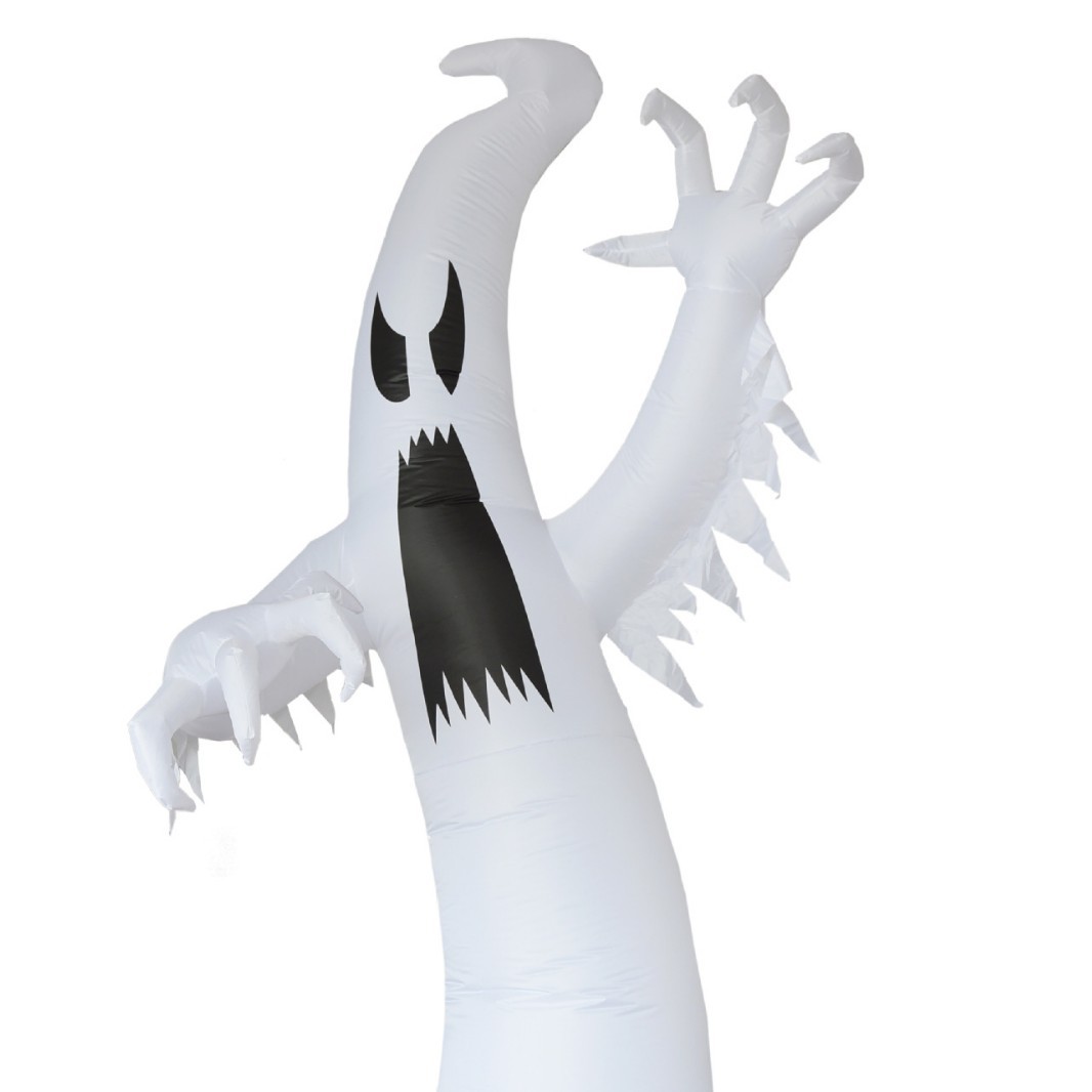 Halloween escena decoración fantasma Festival inflable horror fantasma blanco fantasma cabeza calabaza luminosa accesorios inflables