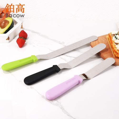 6 inches 8 inches 10 inches curved stainless steel butter spatula baking utensils DIY baking tools cake butter spatula