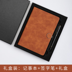 Factory Wholesale A5 Business Notebook Set Creative Round Button Notebook Simple Spiral Bound Notebook with Logo Printing
