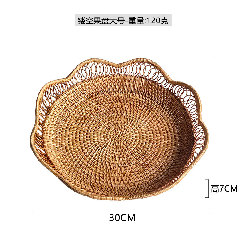 Cestas de frutas y verduras de caña personalizadas, cestas de pan, cestas de frutas secas, cestas de pasteles tejidas a mano, cestas de frutas, props de disparo