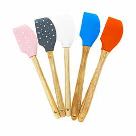 大号木柄硅胶刮刀印刷刮刀硅胶刮刀搅拌刀家用厨房烘培刮刀