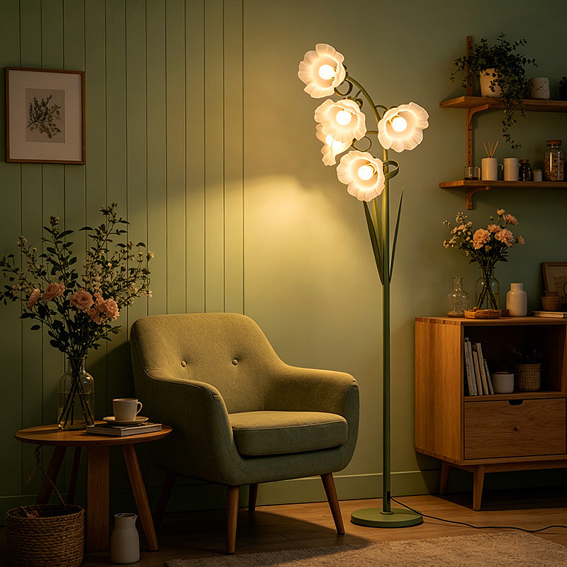 Cross-Border Hot-Selling Modern Minimalist Floor Lamp Next to the Sofa in the Living Room, Creative Standing Fishing Lamp with a High-End Feel for Bedroom and Study