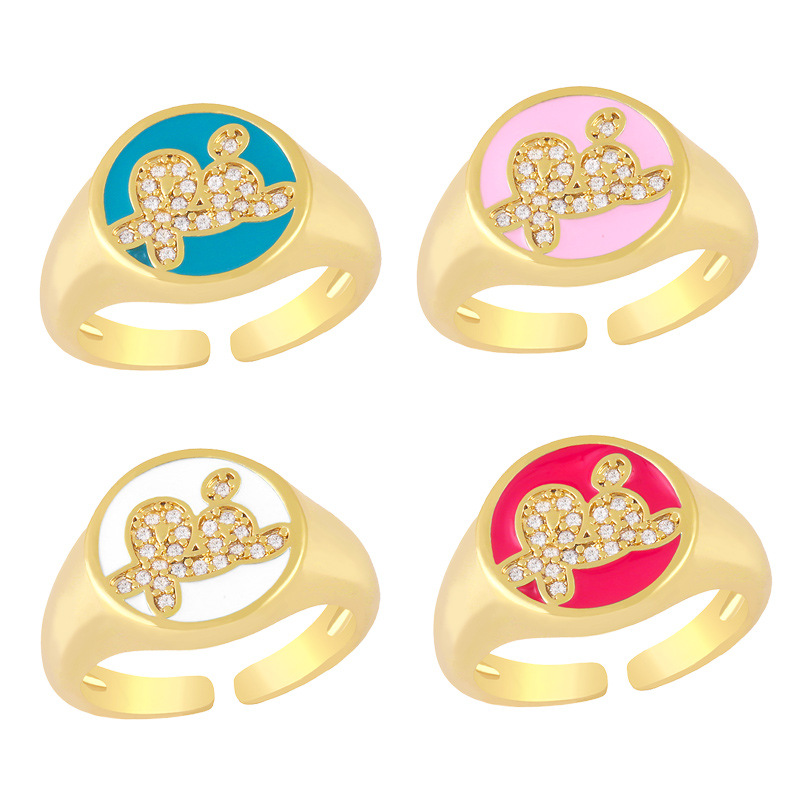 Ring with letters