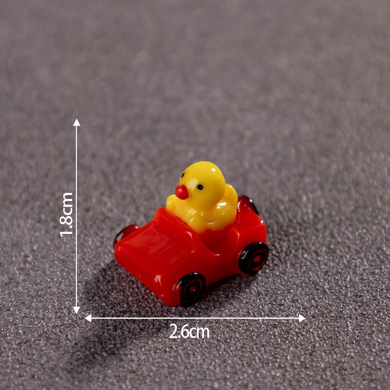 微景観コケ園芸造景アヒル自動車diy樹脂工芸装飾品部品車載小物|undefined