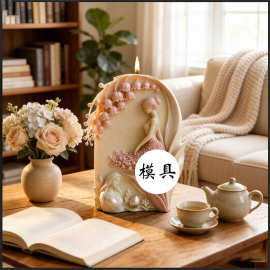 铃兰曳梦系列香薰蜡烛硅胶模具DIY立体蜡烛人像浮雕手工摆件