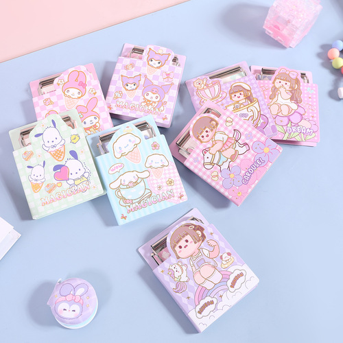 Cute cartoon mini note board holder, good-looking ing style small notebook, student portable notebook note board holder wholesale