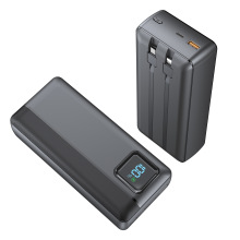 跨境CEROHS充电宝30000毫安超大容量PD65W快充自带线笔记本充电宝