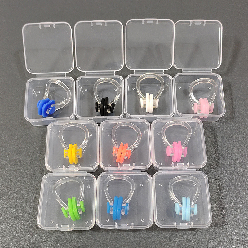 Boxed Nose Clip Swimming Nasal Congestion Waterproof Adult and Kidsren Universal Soft Silicone Swimming Equipment Sports Water Supplies Equipment