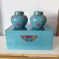 Весенний чай Mingqian, зеленый чай, элитная упаковка для чая, эмалированная чайная банка, краска, деревянная коробка, полный набор подарочной коробки для чая, оптовая продажа