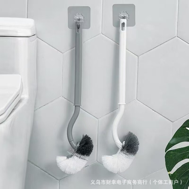 日本式トイレブラシ家庭用死角なしトイレブラシエルボトイレ壁掛け清潔ブラシ工場卸売り|undefined
