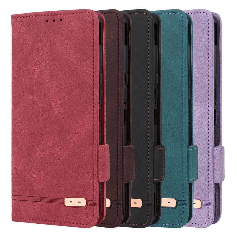 Suitable for Asus ROG phone6 mobile phone flip protective cover ROG6 leather pattern neutral multi-card wallet business mobile phone
