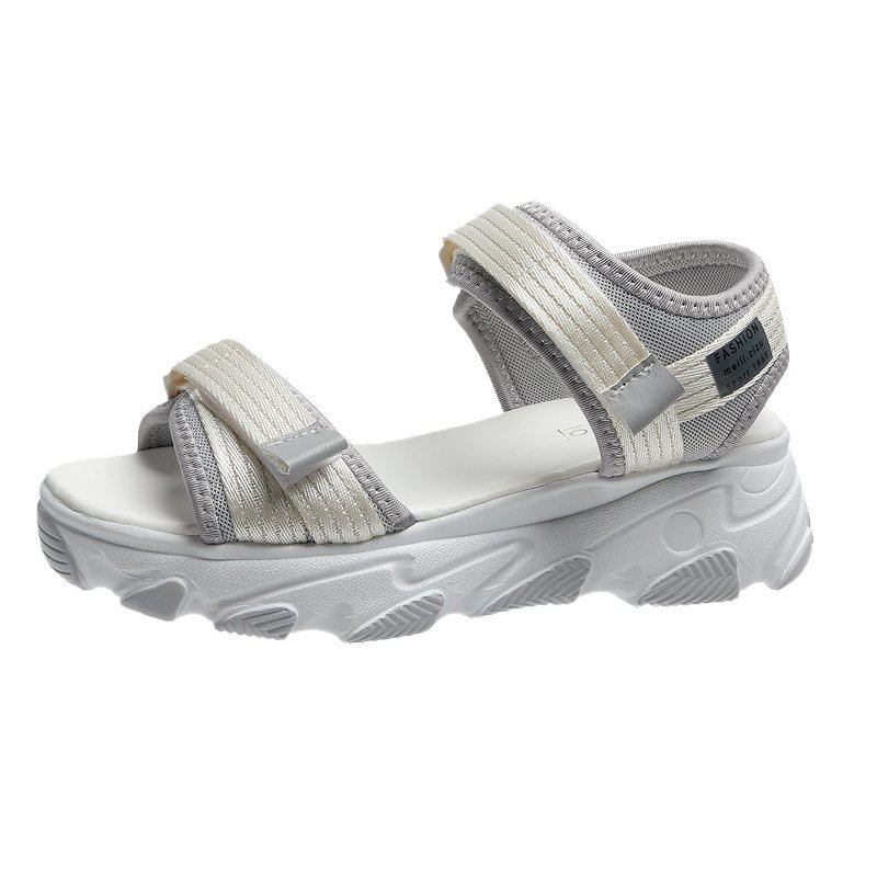 Leisure Sports Beach for Women 2024 Summer New Comfortable Soft Sole Fashion Internet Popular Versatile Velcro Sandals_voghion.com