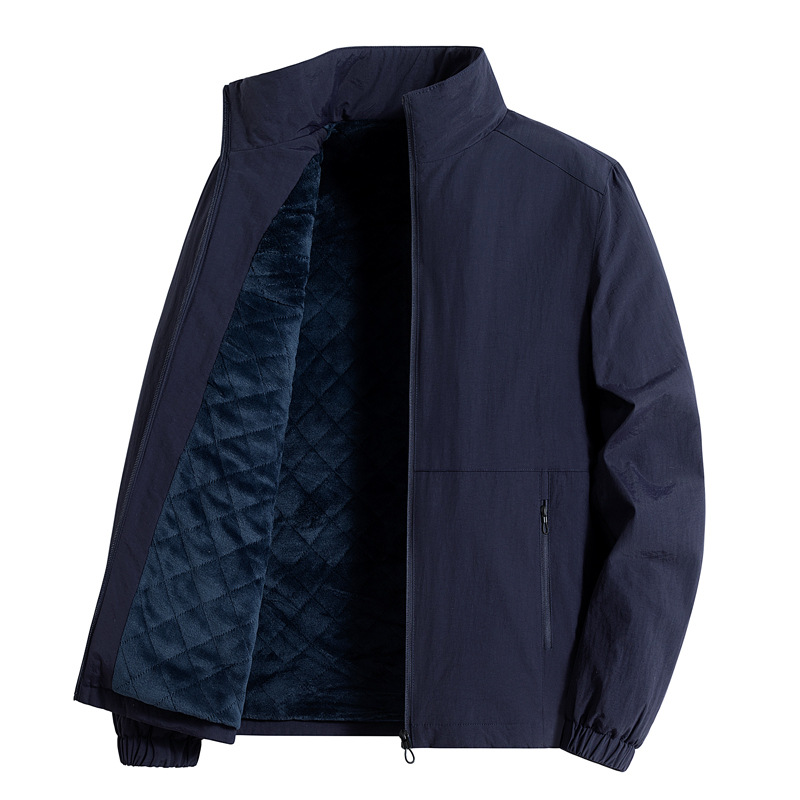 Transfronterizos de chaqueta para hombres otoño y invierno grueso de cuello vertical chaqueta a prueba de viento ocio al aire libre ropa deportiva de estilo americano