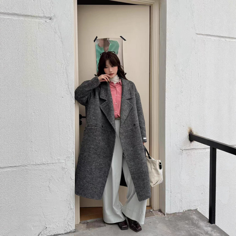 双面羊绒呢大衣女2025新款韩版宽松气质高级感冬装小个子毛呢外套|undefined