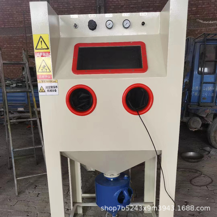 环保无尘高压除锈清理喷砂机泰诚小型箱式高压喷砂设备