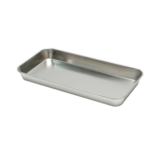 304不锈钢牙科方盘换药消毒盘牙科口腔器械平底盘消毒齿科手术盘