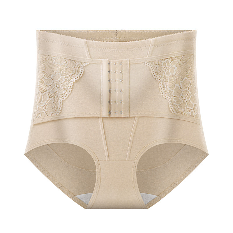 Pantalones Moldeadores de Cintura Alta con Broches de Algodón, Sin Costuras, Levantamiento de Cadera, Control de Abdomen, para Posparto