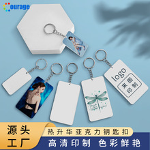 热转印钥匙扣照片挂件创意送礼来图印制批发空白耗材DIY节日礼物