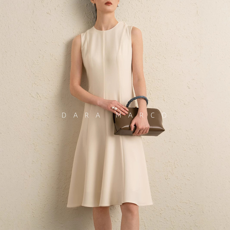 Jin Mouth Triacetate Th Theorist Textured Triacetate Fiber Blended Sleeveless Umbrella Dress N9606