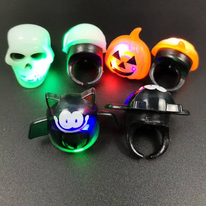Children's plastic pumpkin lantern, ring, toy, halloween