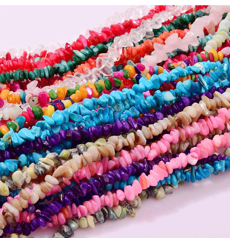 63g Weight Natural Stone Solid Color DIY Jewelry Accessories Beads