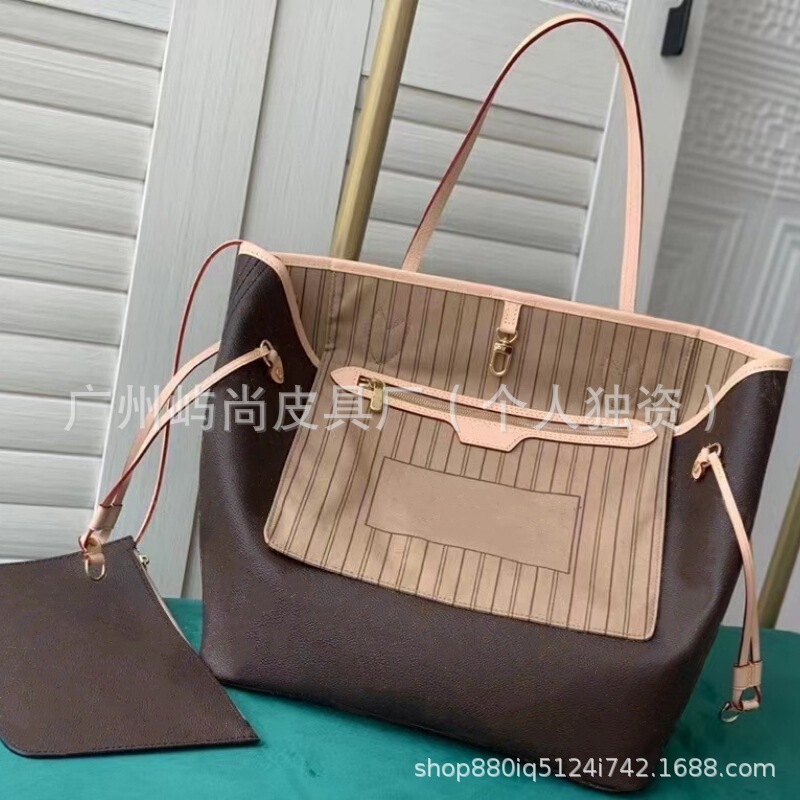 High-Quality Foreign Trade Supply Classic Neverfull Shopping Tote Storage Handbag Large Capacity Lettered Bag High-Quality Foreign Trade Supply Classic Neverfull Shopping Tote Storage Handbag Large Capacity Lettered Bag