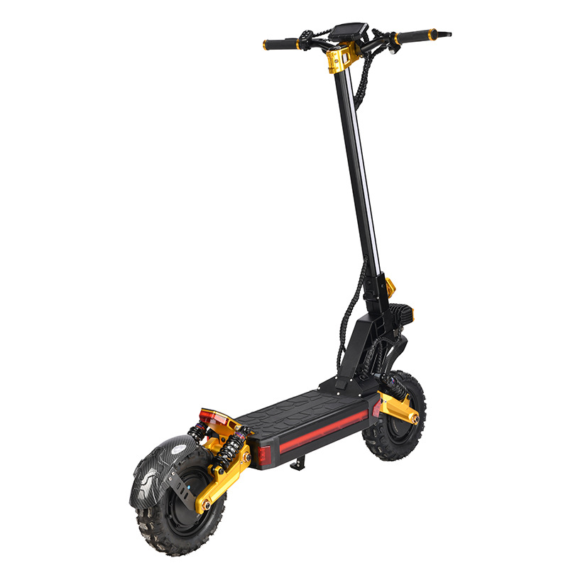 Scooter eléctrico transfronterizo para adultos doble amortiguación scooter estación de viaje a través de la carretera ciclismo de larga duración scooter