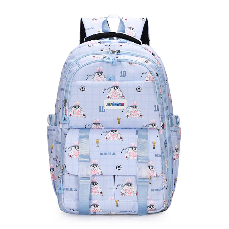 Refrigerador tipo puerta abierta serie de mochila de dibujos animados estudiantes de gran capacidad simple y ligera para hombres y mujeres de alto valor facial mochila del campus