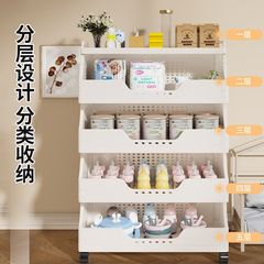 婴儿喂养台儿童玩具收纳架落地家用置物整理箱储物宝宝衣服收纳柜