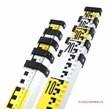5水准仪塔尺5米标尺7米伸缩测量尺3米刻度尺标高尺杆铝合金量