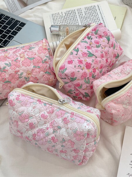 Fresh capacious cosmetic bag