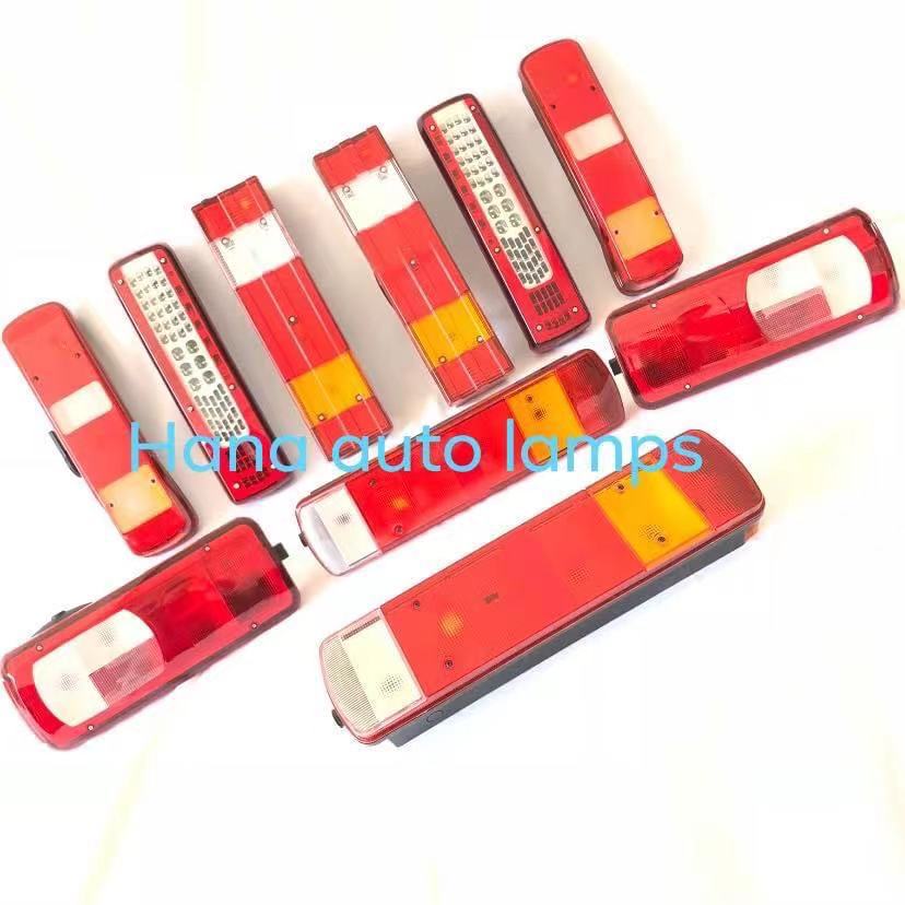 Fabricante europeo camión accesorios adecuados para Volvo accesorios mercedes-benz Hombre con bombilla fuego camión trasero luz trasera