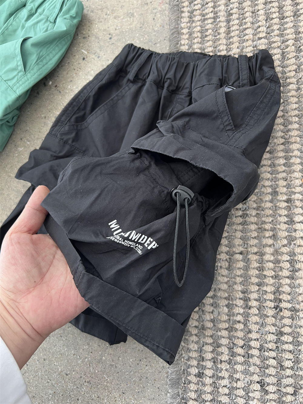 Sommerbørns amerikansk stil store lommer tynde arbejdsshorts til mænd og kvinder, løse snøreshorts, street glatte bukser_voghion.com