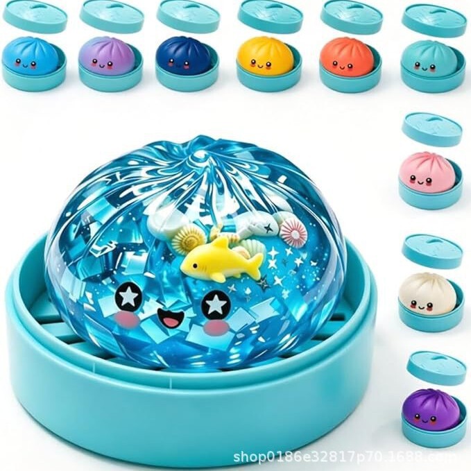 Cross-border best-selling steamed bun stress-relief toy, featuring a cute steamed bun design, a creative way to vent emotions, and a slow-rebound mechanism for stress relief Cross-border best-selling steamed bun stress-relief toy, featuring a cute steamed bun design, a creative way to vent emotions, and a slow-rebound mechanism for stress relief