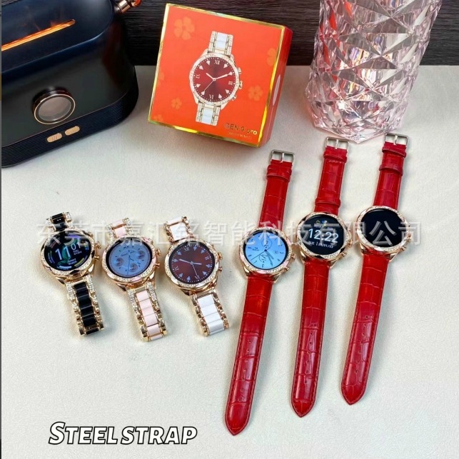 Popular Gen9Pro Smart Watch Set for Women with Round Screen Heart Rate, Blood Oxygen, Blood Pressure, Sleep Monitoring, Bluetooth Calling