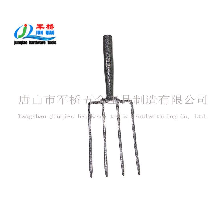厂家批发农用工具翻地钢叉叉子挖土开荒松土四齿gardening fork