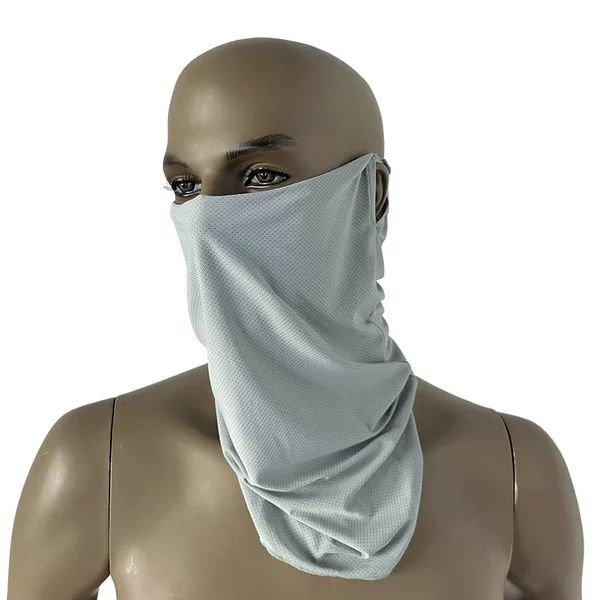 Mask for Cycling, Sun Protection Face Mask, Neck Protection, Integrated for Men and Women, Breathable Ear-Hanging Neck Wrap, Summer Thin Sports Head