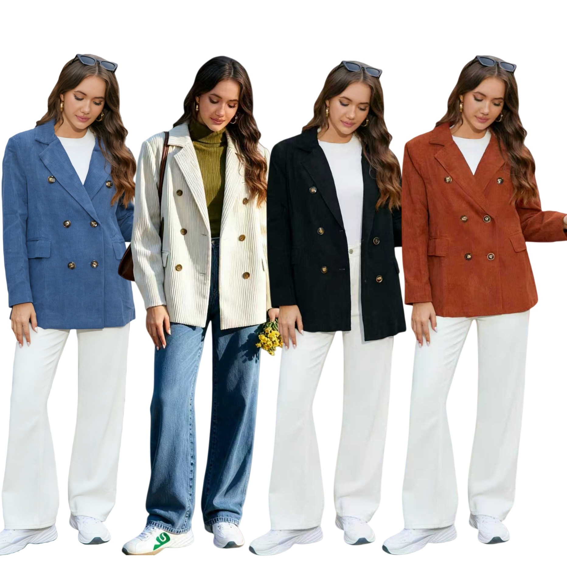 Independent Station 2026 Spring & Fall New High-End Casual Corduroy Suit Jacket Women's Loose Lazy Style Small Suit