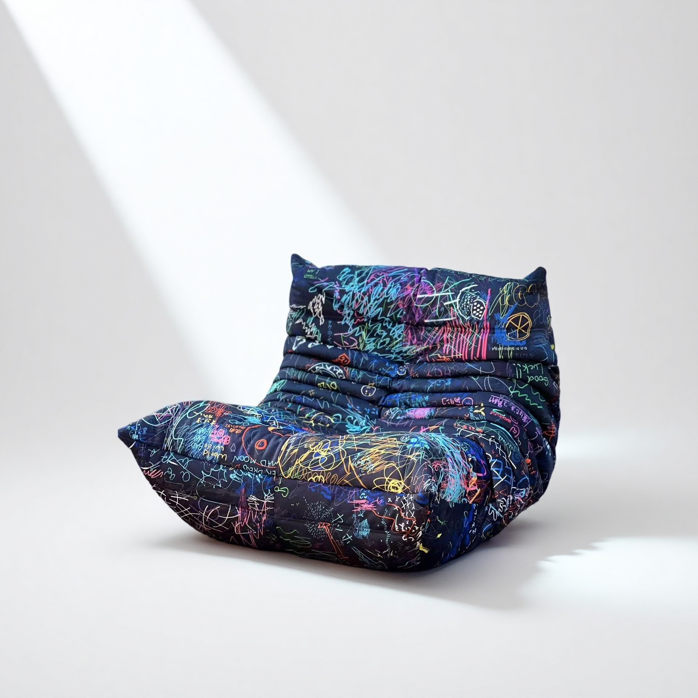 LigneRoset写意空间Togo毛毛虫沙发50周年纪念版涂鸦系列原版复刻